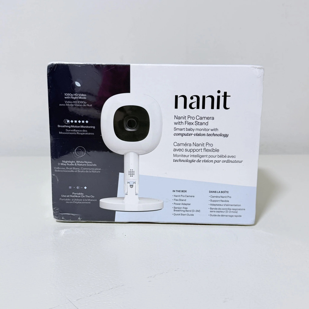 Nanit Pro Camera with Flex Stand Smart Baby Monitor N322NW